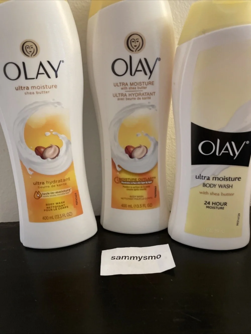 Olay Ultra Moisture Body Wash Shea Butter 12oz & 13.5oz, x3